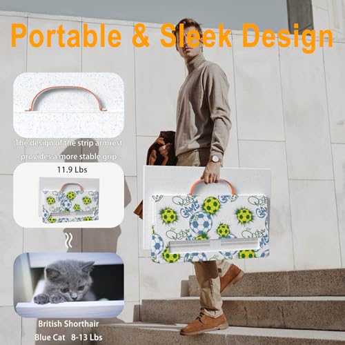 27 Inch Portable Smart TV, Android 14 OS, Built-in Battery Powered, FHD HDR Display, 60Hz Refresh Rate, Dolby Audio, WiFi, Chromecast, Voice Remote, for Bedroom, Game Day Parties, Camping & Travel - Image 6