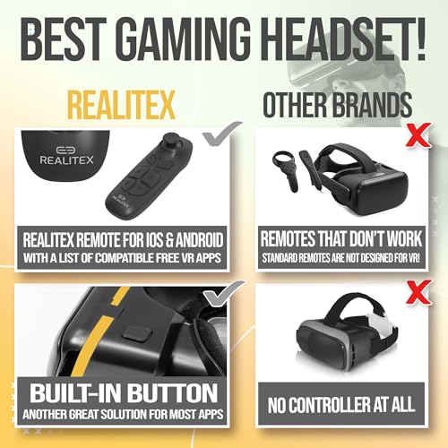 3D VR Headset for Kids + Android Remote - for iPhone & Android Phones | with 3D VR Videos & Apps Links | Virtual Reality Goggles Set for Beginners - Image 5