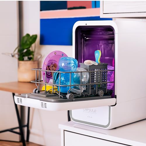 CounterTop Dishwasher Capsule - Compact Dishwasher - 10 Programmes, Touch Control, Auto-drying, Baby Care & Fruit Wash, No Plumbing Required - Perfect for Small Apartments, Offices, RVs. - Image 3