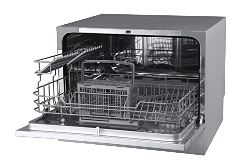 EdgeStar DWP62WH 6 Place Setting Portable Countertop Dishwasher - White - Image 6