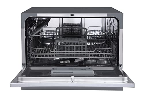 EdgeStar DWP62WH 6 Place Setting Portable Countertop Dishwasher - White - Image 8