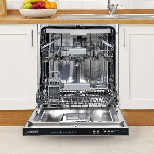 Equator 24" Built in Tall Tub Dishwasher 15 Place 3rd Rack 8 Wash 1400 RPM Turbo Dry 110V E-Star in Silver - Image 3