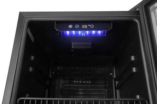 Koolmore 18 in. 3.2 Cu. Ft. Beverage Refrigerator Merchandiser with Stainless Steel Trim and Touch Panel For Soda, Beer or Wine Perfect for Use in a Commercial or Home Setting, ETL Listed (KM-BR32SS) - Image 7