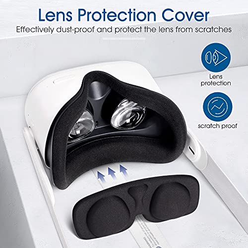 Kootek Carrying Travel Case for Oculus Quest 2 & 1 Compatible with VR Gaming Headset, Shockproof Storage Bag for VR Accessories, Includes Adjustable Shoulder Strap, Lens Protection Cover - Image 3