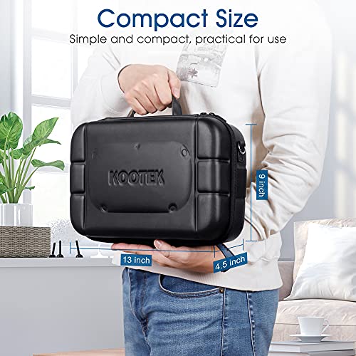 Kootek Carrying Travel Case for Oculus Quest 2 & 1 Compatible with VR Gaming Headset, Shockproof Storage Bag for VR Accessories, Includes Adjustable Shoulder Strap, Lens Protection Cover - Image 7