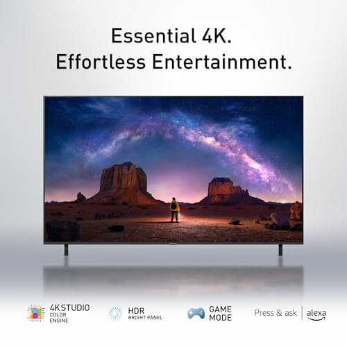 Panasonic W70 Series (2025 Model) 65" LED 4K Ultra HD Smart Fire TV, Press & Ask Alexa, Apple AirPlay, HDR10+, HDMI 2.1, and Bluetooth Support - 65W70BP - Image 3