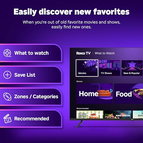 Roku Smart TV 2025 – 50-Inch Select Series, 4K HDR TV – RokuTV with Enhanced Voice Remote – Flat Screen LED Television with Wi-Fi for Streaming Live Local News, Sports, Family Entertainment - Image 7