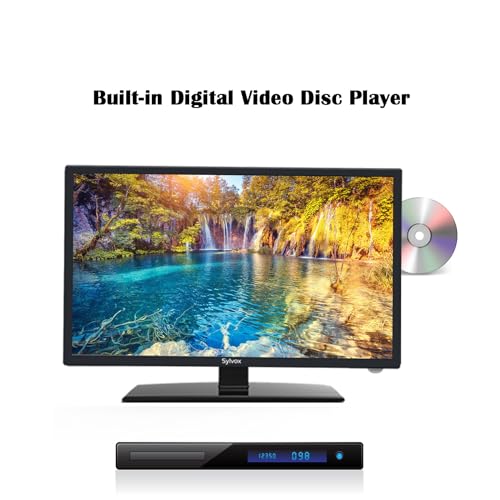 SYLVOX 27 Inch Smart TV 12/24 Volt TV 1080P FHD RV TV Android 11.0 Built-in Digital Video Disc Player with WiFi, Wireless Connection and Digital Noise Reduction Function - Image 3