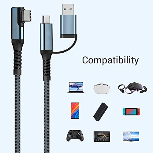VR Link Cable 20FT Compatible for Oculus Quest 2, USB 3.2 Type C to C 5Gbps High Speed Data Transfer & Fast Charging Cord Compatible for Virtual Reality Headset and PC Gaming - Image 7