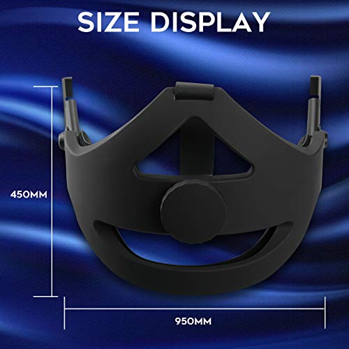 VR Mechanical Headband Compatiable for Quest, Adjustable Clockwork Knob Design Non-Slip Head Strap with a Head Cushion, Virtual Reality Headset Replaceable Accessories - Image 4