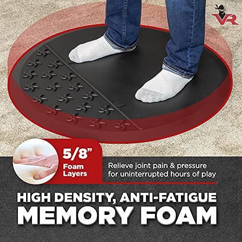 VR Ninjas Virtual Reality Gear Gaming Mat | The Original Non Slip, Comfortable Cushion Floor Mat For Position Orienting | Foam Anti Fatigue Mats | Premium Accessories For Game Room | PSVR FR XR AR - Image 4