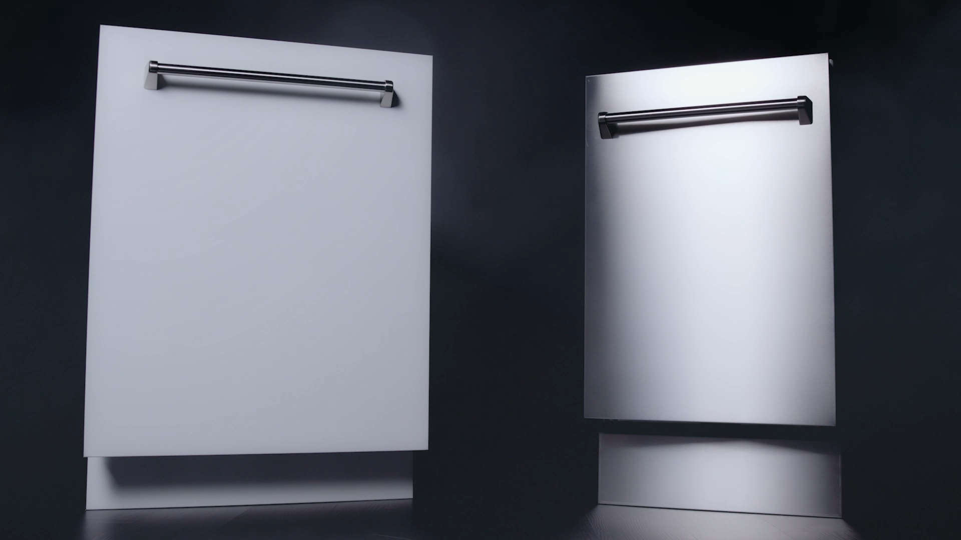 ZLINE Autograph Edition 18" Compact 3rd Rack Top Control Dishwasher in White Matte with Gold Handle, 51dBa (DWVZ-WM-18-G) - Image 8